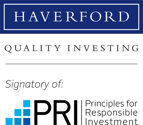 Haverford Signatory of PRI - Principles for responsible investment. 