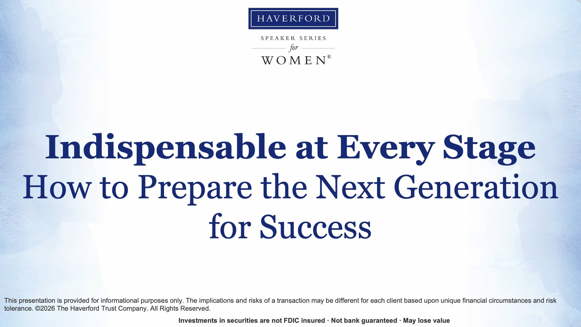 How to Prepare the Next Generation for Success